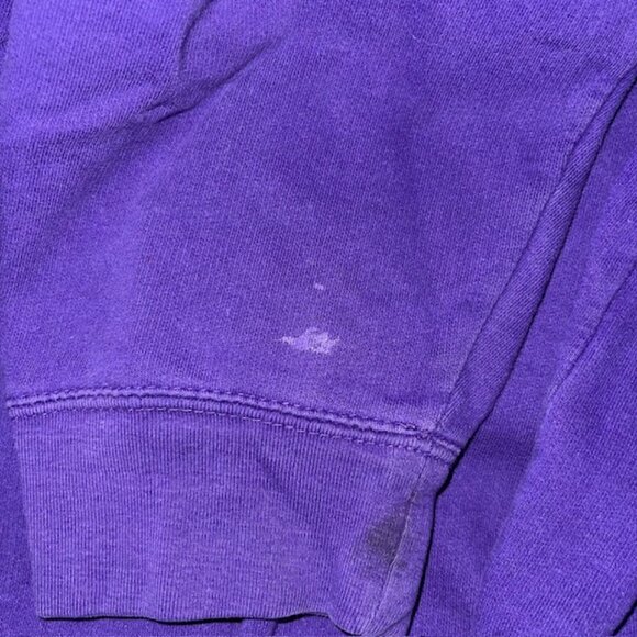 Vintage Men's TCU Hooded Sweatshirt Size XXL 2XL Embroidered Horned Frog Purple - Picture 8 of 8